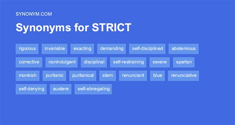 strict syn|another word for very strict.